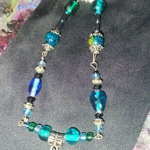 Elegant Blue and Green Beaded Bracelet (2 For 10$)🗝️